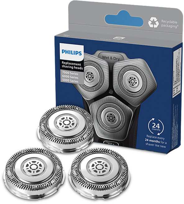 필립스 SkinIQ S7000 S5000 교체용 면도날, SH71/51, 1개