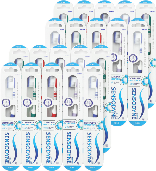 센소다인 컴플리트 프로텍션 복합모 칫솔 랜덤발송, 1개입, 20개