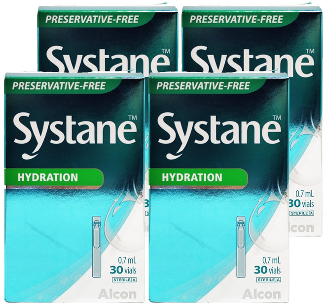 美國 Alcon 法國廠視舒坦玻尿酸潤濕液 30支, 21ml, 4盒