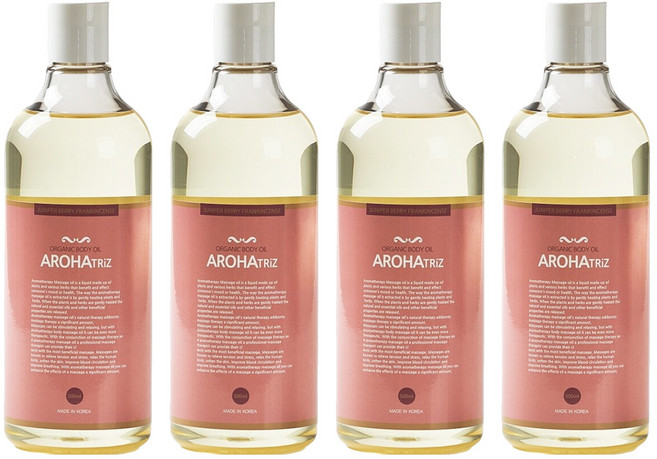 AROHATRiZ 身體精油 杜松莓果薄荷, 500ml, 4瓶