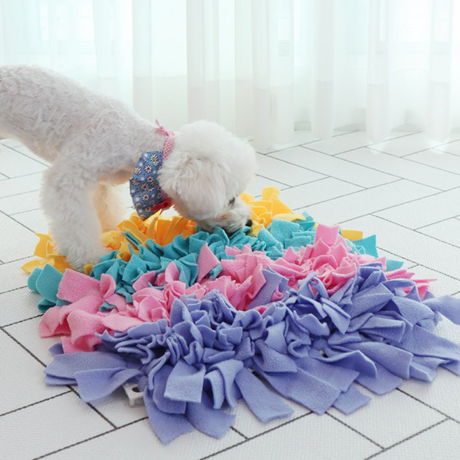 딩동펫 강아지 노즈워크 스너플 뜨개매트, 수평, 1개