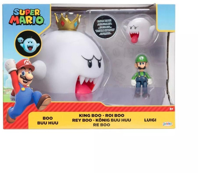 jakks PACIFIC 6吋夜光幽靈王 附路易吉, 1盒