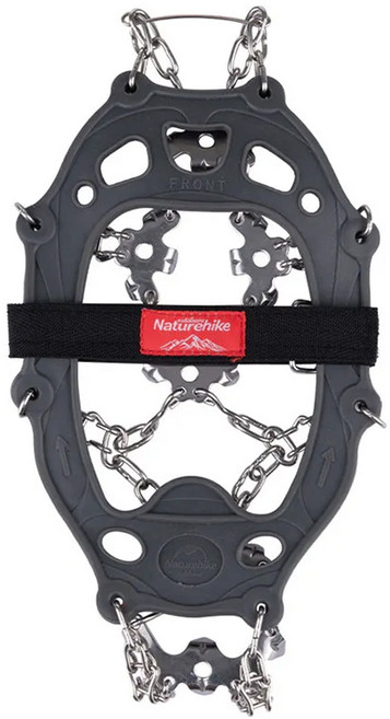 Naturehike 挪客 戶外雪地防滑防摔簡易冰爪 L(19尺), 黑色
