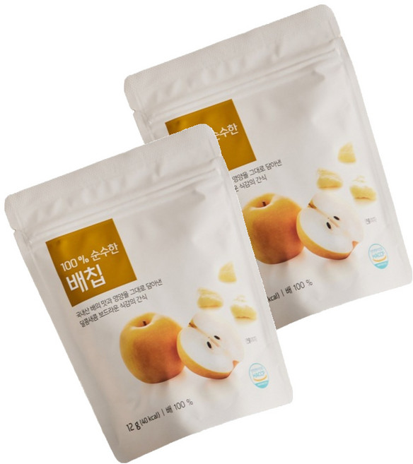 올가홀푸드 유아용 100% 순수한 배칩, 12g, 2개