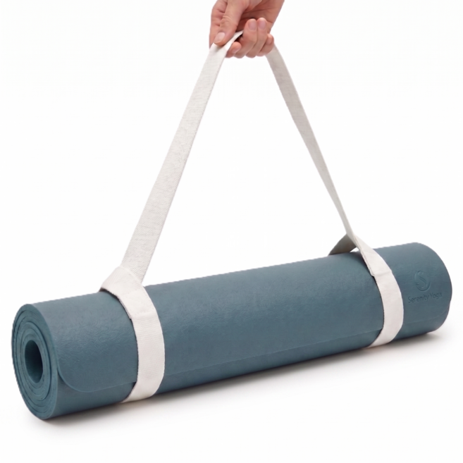 피앤케이 요가매트 보관 벨트, 화이트, 1개