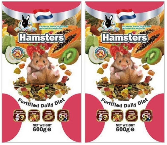 PET VILLAGE 魔法村 寵物鼠天然水果大餐, 600g, 2包