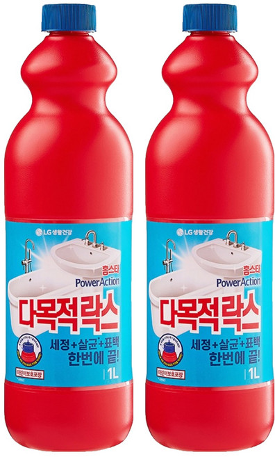 홈스타 파워액션 다목적 락스, 1L, 2개