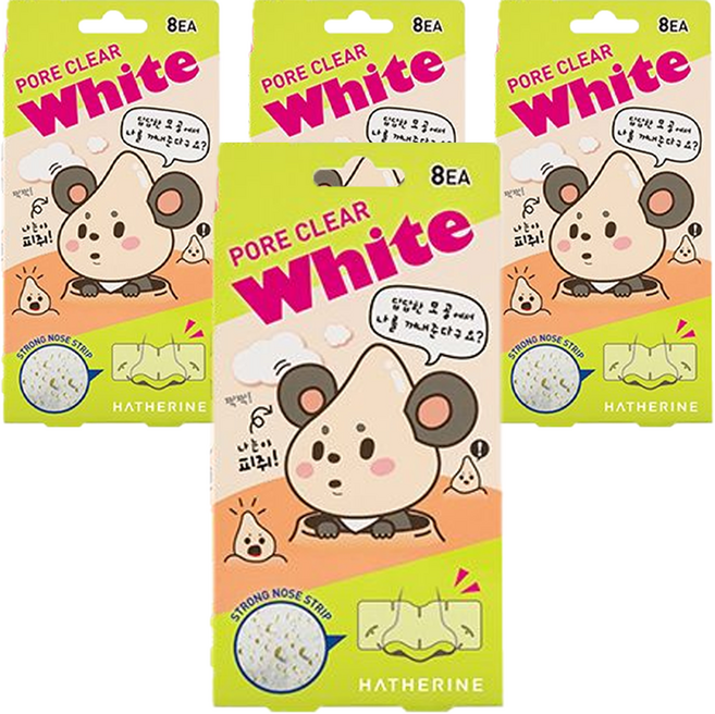 해서린 포어 클리어 코팩 화이트, 8개입, 4개