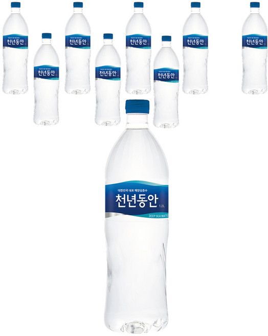천년동안 해양심층수, 1.2L, 9개