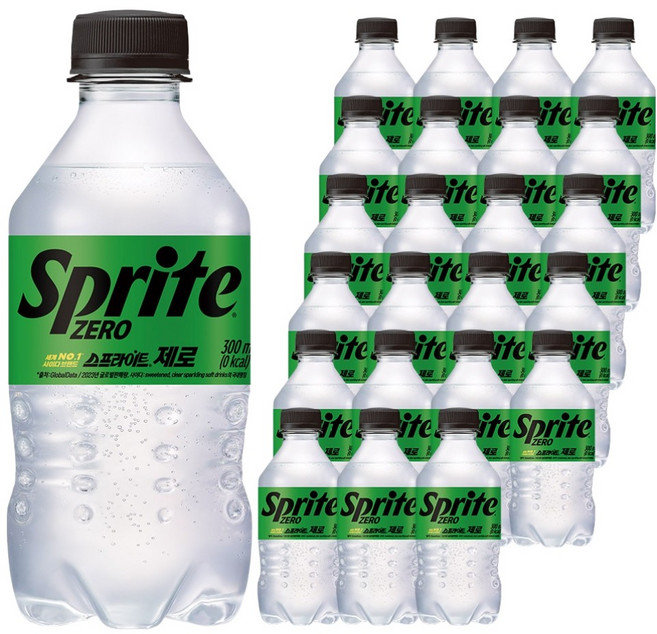 스프라이트 제로 사이다, 300ml, 24개