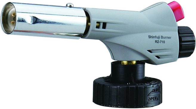 KAI 貝印 新富士瓦斯噴燈, 淺灰色 + 銀色, 1支