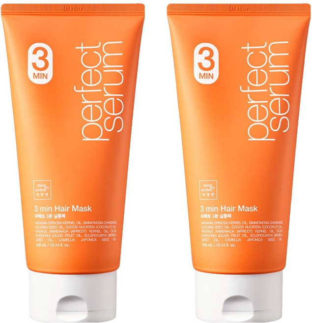 미쟝센 퍼펙트 3분 살롱 헤어팩, 300ml, 2개