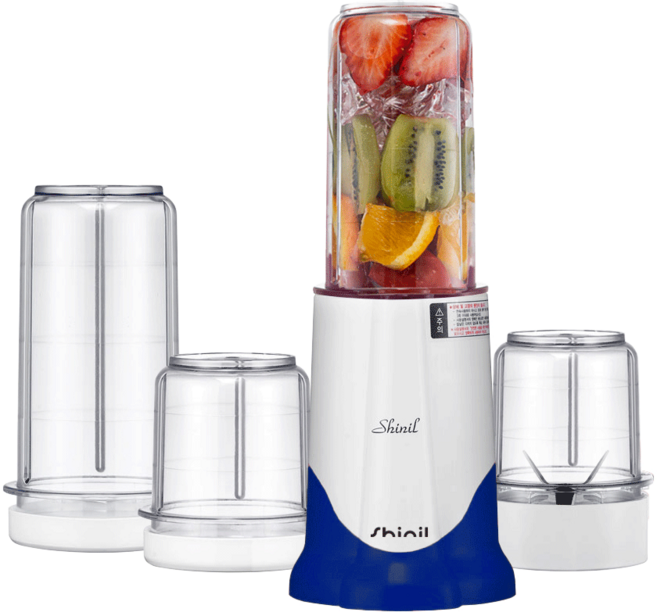 신일 국내 제조 소형 믹서기 다용도 6종 풀세트, SFM-N575BL