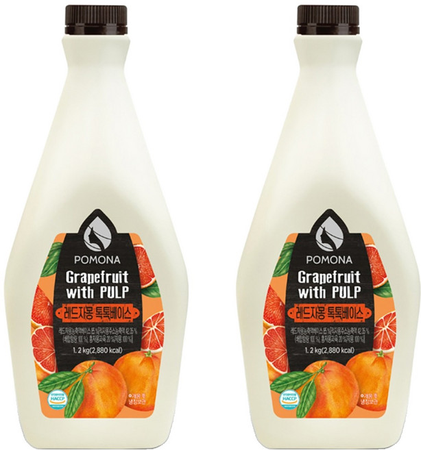 포모나 레드자몽 톡톡베이스, 1.2kg, 2개