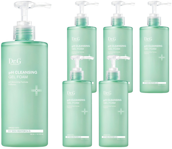 닥터지 약산성 클렌징 젤 폼, 300ml, 6개