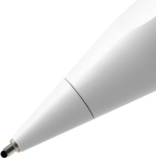 구스페리 애플펜슬 펜촉 무소음 소프트 팁스 샤프형, 화이트, 1개