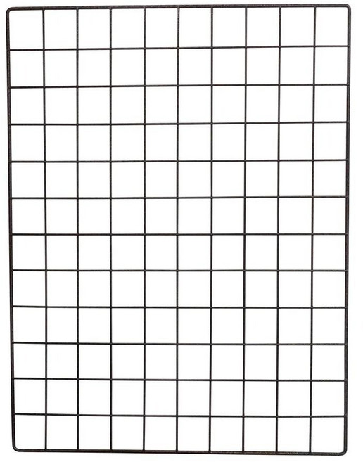小美紀 鐵網片 40 x 120cm 居家裝飾收納鐵絲網, 黑色, 1個