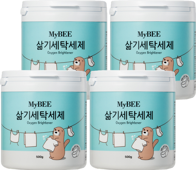 마이비 삶기세탁 유아 세제, 500g, 4개