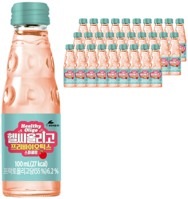 헬씨올리고 프리바이오틱스 스파클링 탄산음료, 100ml, 30개