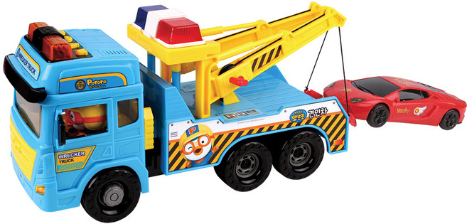 Pororo 淘氣小企鵝 強力拖吊車玩具, 混合顏色, 1個