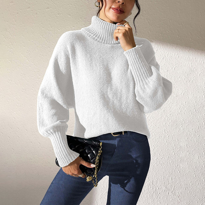 Andaromi 女款標準高領針織衫