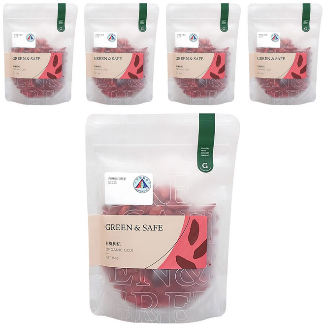 GREEN&SAFE 永豐餘生技 有機枸杞, 150g, 5包