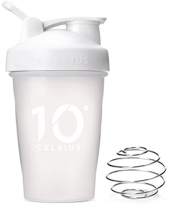 10도씨 블렌딩 쉐이커 보틀 + 블랜더볼, 화이트, 400ml, 1개