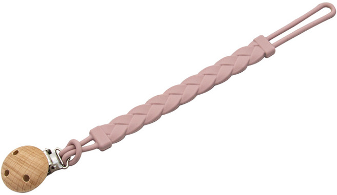 OhBabyLying 矽膠奶嘴鏈, 淡粉色, 1條