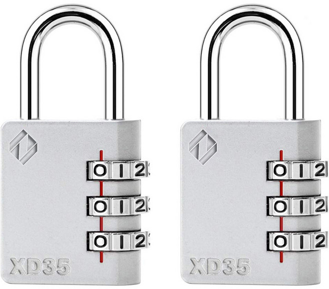 자커 번호 자물쇠 XD35, 2개