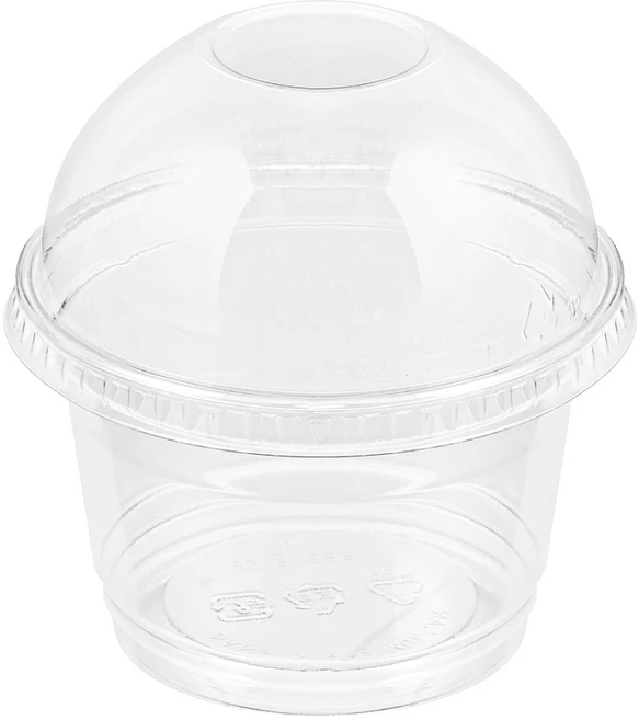 탐사 PET 투명 디저트컵 265mL + 뚜껑, 1개, 50개입 - 쿠팡