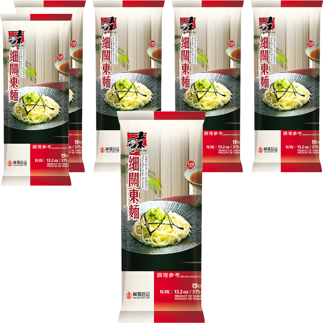 五木 細關東麵, 375g, 6包
