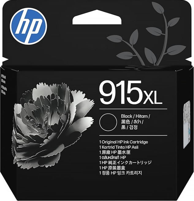 hp 惠普 915XL 高印量墨水匣, 黑色, 1個