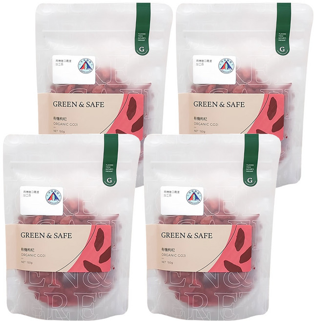 GREEN&SAFE 永豐餘生技 有機枸杞, 150g, 4包