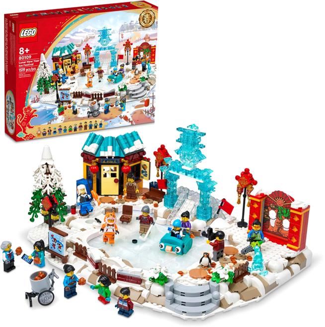 LEGO 樂高 亞洲限定版 LT80109 1519pcs, 冰上新春 多色, 1盒