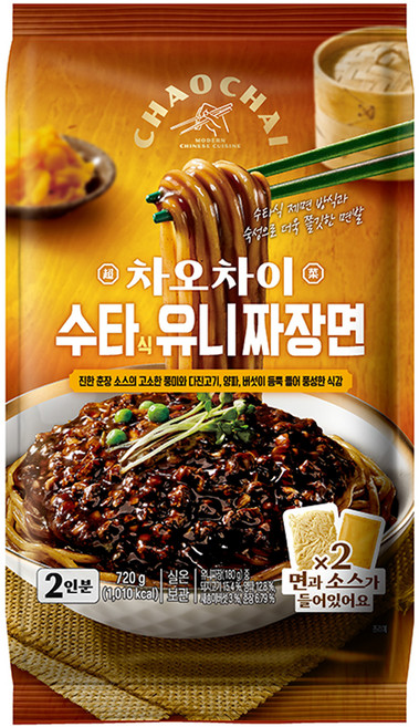 차오차이 수타식 유니짜장면 720g 2인분, 1개