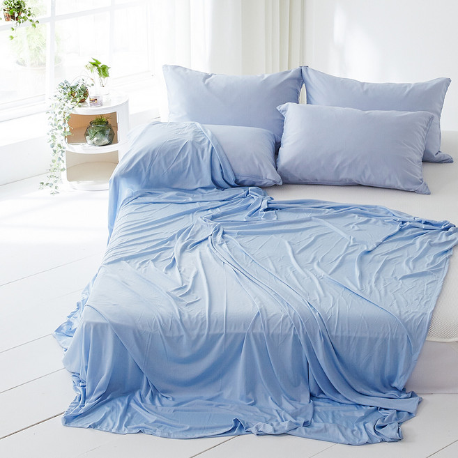 라뽐므 쏘쿨 냉감 홑이불, 아이스블루