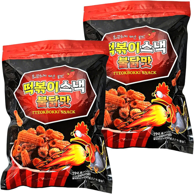 辣炒年糕餅乾 香辣雞肉風味, 2包, 790g