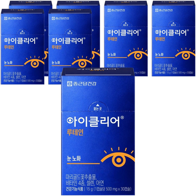 Chong Kun Dang 鍾根堂 Eyeclear 葉黃素 15g, 30錠, 7個