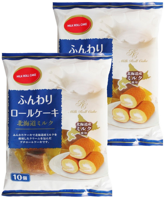 야마우치 밀크 롤케이크 10p, 2개, 140g
