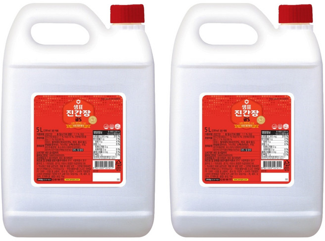 샘표 진간장 금S, 5L, 2개
