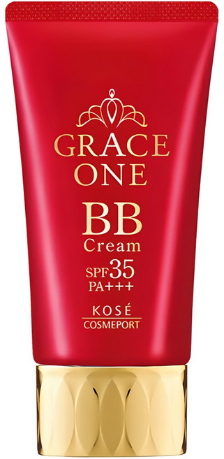 KOSE 高絲 GRACE ONE 極上活妍特濃彈力BB霜 SPF35 PA+++ 溫水可卸, 明亮色, 50g, 1條