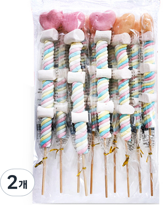 레인보우 마시멜로 랜덤발송 10p, 400g, 2개