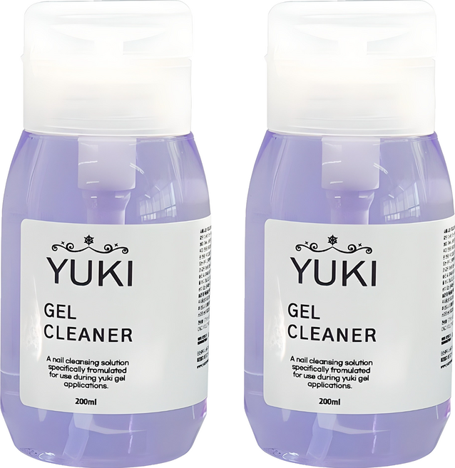 유키 대용량 펌프형 젤클리너, 200ml, 2개