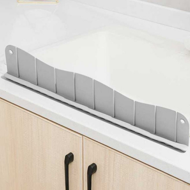 hillo 이지 실리콘 싱크대 흡착 물막이, 1개, 그레이