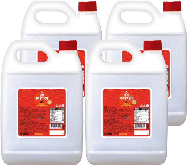샘표 진간장 금S, 5L, 4개