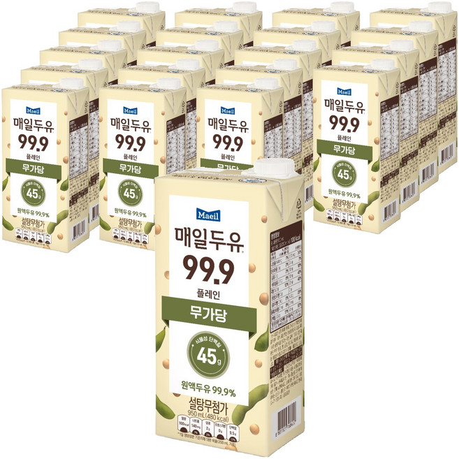 매일두유 99.9 플레인, 950ml, 20개