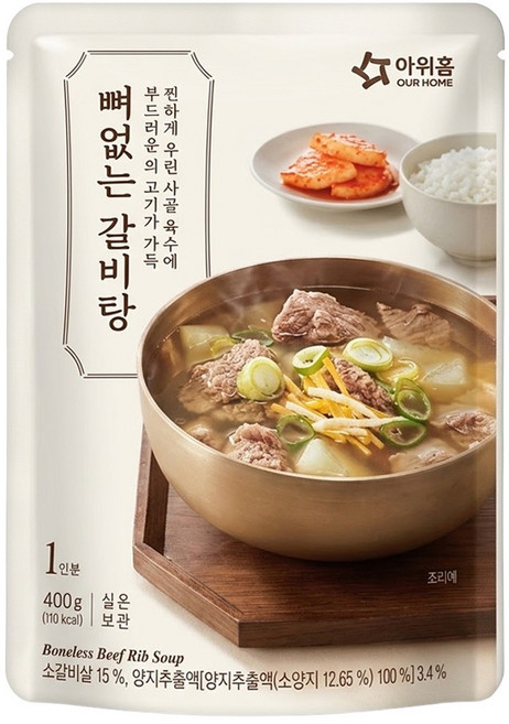 OURHOME 愛味弘 無骨排骨湯, 400g, 1包