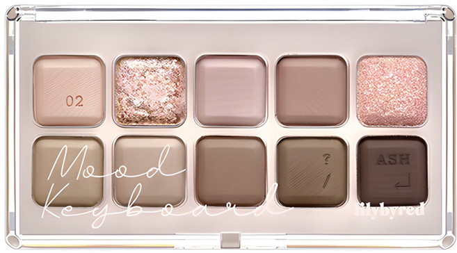 릴리바이레드 무드 키보드 아이팔레트, 02 사랑할 수밖에 없는 모브로부터, 1개