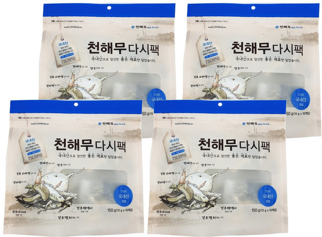 천해무 다시팩, 4개, 150g