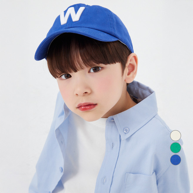 롤리트리 아동용 W 로고 볼캡 모자